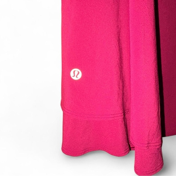 Lululemon Everlux Mesh Back Tennis Dress - Magenta Fit-and-Flare Size 10 - Picture 5 of 8